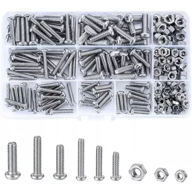 Set di viti esagonali in acciaio inox 440 pz