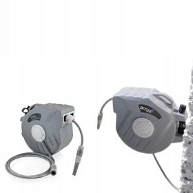    TUBO GIARDINO SU AVVOLGENTE, AUTOMATICO, 20M, TAMBURO A MURO