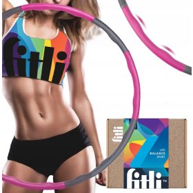  Hula hoop Fitli con borchie, 95 cm, rosa