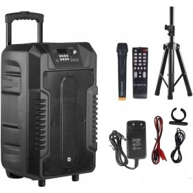  Altoparlante portatile Manta LETO, nero, 100 W
