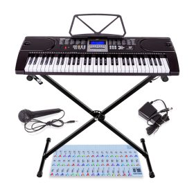    Tastiera Tastiera per pianoforte didattica Meike MK-2106 Supporto a 61 tasti
