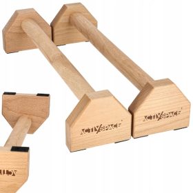    Maniglie push-up Activ/Space Parallele lunghe in legno di faggio, 50 cm, ginnastica