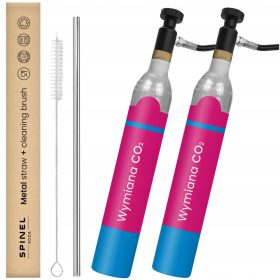    2x GAS PER RIEMPIRE LA BOTTIGLIA ROSA DI SODA PER IL SATURATORE TERRA ART GAIA DUO