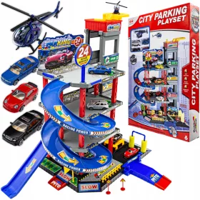    PISTA AUTO per bambini GARAGE PARCHEGGIO per auto MOLLE Elicottero