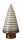  ALBERO DI NATALE IN CERAMICA MARRONE 15x7 DECORAZIONE NATALIZIA