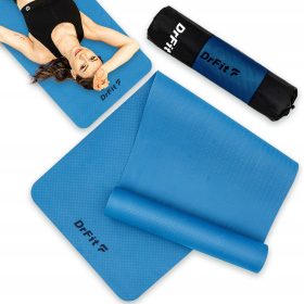    DrFit Set TPE Tappetino per esercizi Yoga Fitness Pilates Resistente