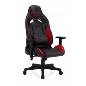  Sedia da gaming Sense7 Vanguard, ecopelle nera e rossa