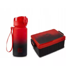    LUNCH BOX AL MIRTILLO GRADIENTE 765ml COOLPACK + Bottiglia Coolpack al mirtillo rosso sfumato 400 ml