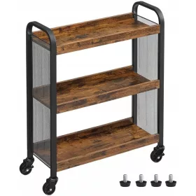 Carrello da cucina Vasagle LRC66BX 66x26x85 cm marrone-nero