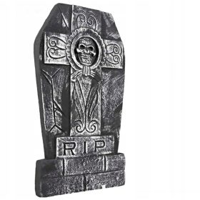  Lapide con croce e teschio - 50x27 cm Halloween