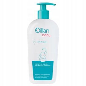 Gel 3 in 1 Oillan Baby per Bagnetto, Corpo e Capelli, 750 ml