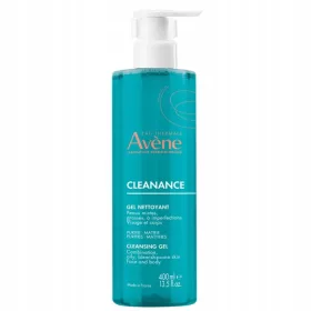   Gel Detergente Avene Cleanance per Pelle Grassa, 400 ml - Riduce il Sebo e Rinfresca