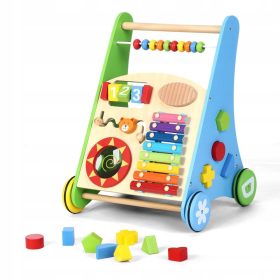  CAMMINATORE EDUCATIVO A SPINTA IN LEGNO