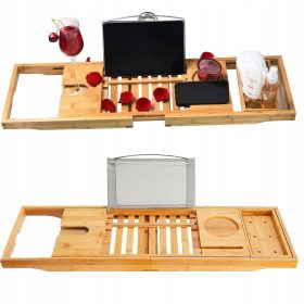    MENSOLA REGOLABILE PER VASCA SPA IN BAMBÙ GRANDE COPERTURA SPA IN BAMBÙ