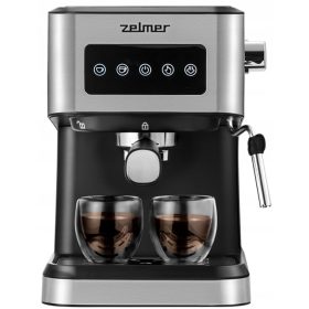    Zelmer ZCM6255 Macchina per caffè espresso a caraffa 1050 W, argento/grigio