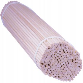    WatoLove Dispositivo per zucchero filato Bastoncini per zucchero filato Faggio Rotondo 40 cm beige/marrone 1 W