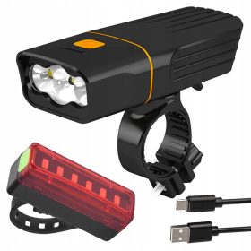    Illuminazione per bicicletta Verk Group QX-T3306 Batteria da 900 lm