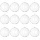  Palline di plastica, trasparenti, 12 cm, 12 pz