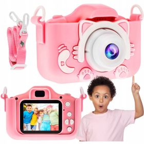    Fotocamera per bambini ROHS VERA FOTOCAMERA PER BAMBINI 5 Mpx sfumature di rosa