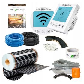  SET LAMELLE RISCALDANTI 8m2 140W/m2+Verde T-2 WiFi