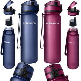    Bottiglia filtrante Aquaphor City 0,5 l rosa + Bottiglia filtrante Aquaphor City 0,5 l blu navy