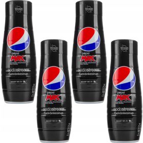  4X SODASTREAM PEPSI MAX SCIROPPO SENZA ZUCCHERO 440 ML
