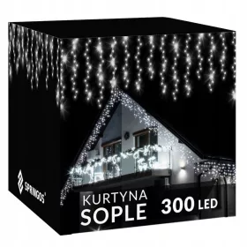    Luci per albero di Natale Springos ghiacciolo 201 - 300 luci