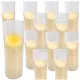  12 inserti per candela LED alimentati a batteria in tubo effetto fiamma da 12,5 cm