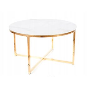    Tavolino Signal, tavolini bassi, rotondi, 80 x 80 x 45 cm, bianco