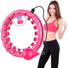  Hula hoop con palline 120 cm rosa e viola