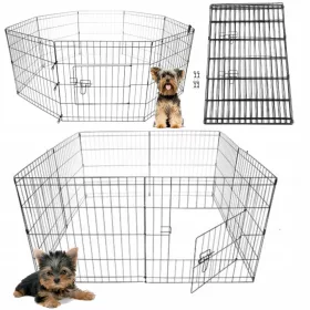   Box Bisky cane medio in acciaio verniciato a polvere 60 x 160 x 61 cm
