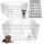  Box Bisky cane medio in acciaio verniciato a polvere 60 x 160 x 61 cm
