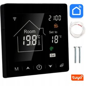    TERMOSTATO PER RISCALDAMENTO A PAVIMENTO WIFI TAPPETI RISCALDANTI TUYA LCD 16A SMART