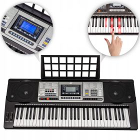    Tastiera per bambini Pianoforte TASTI ILLUMINATI IMPARARE A SUONARE Leggio