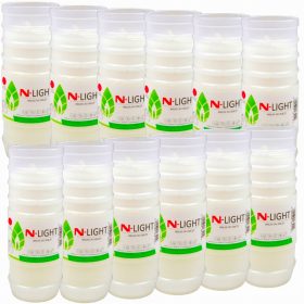   12 PZ INSERTI INSERTI PER CANDELE CANDELE PARAFFINA PARAFFINA 7 GIORNI 168H