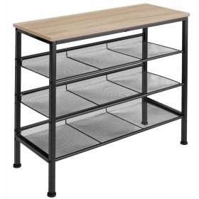    Scarpiera TecTake 75,5 x 69,5 x 30,5 cm, rovere Sonoma chiaro