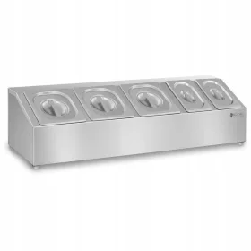   Espositore per contenitori con coperchio Royal Catering 10010321 argento