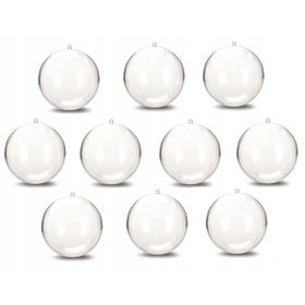  Pallina trasparente 8 cm 10 pz.