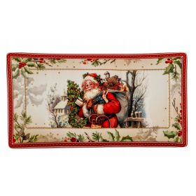  Piatto da portata Paterka Festivo Babbo Natale Natale