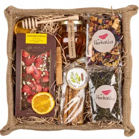  CESTINO REGALO SET REGALO MIELE CIOCCOLATO