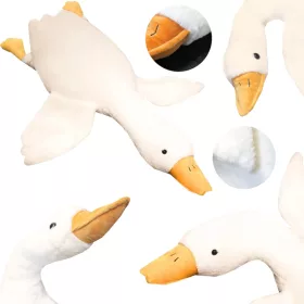  CUSCINO MASCOTTE, PELUCHE, OCA, ANATRA, GRANDE 110 cm