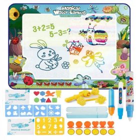    TAPPETO PER PITTURA AD ACQUA ACQUA PER BAMBINI 100x75 cm 22 pezzi GRANDE XXL