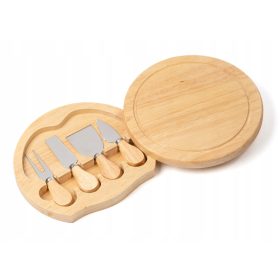    TAGLIERE DA SERVIZIO IN BAMBÙ PER FORMAGGI ANTIPASTI CON ACCESSORI SET COLTELLI