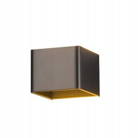    Lampada da parete da giardino nera con sorgente LED integrata da 5 W