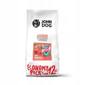  John Dog mangime secco per carne di maiale 12 kg