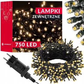    Springos Luci per albero di Natale da esterno 40 m 501 - 1000 luci