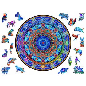    Puzzle 3D in legno premium per adulti Mandala Unwavering Peace XXL