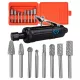 Fresa per spianare, fresa per filettare, angolare, a vite, a disco, a gambo, cilindrica, cilindrica Verke diametro 6 mm + smerigliatrice pneumatica King Tony 33A12-100