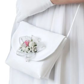    Pochette portamonete comunione borsette comunione pochette comunione raso 99