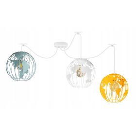  Lampada da soffitto JasnoCiemno E27, sfumature del blu